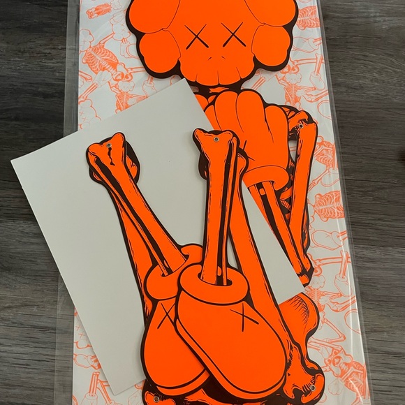 Brand New KAWS Skeleton Halloween wall decor in complete set of 4. - Picture 5 of 5